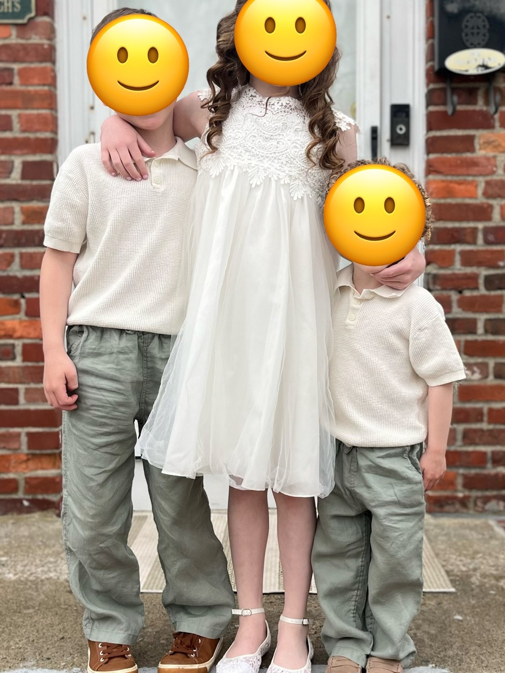 Little boys linen pant and knitted polo sets